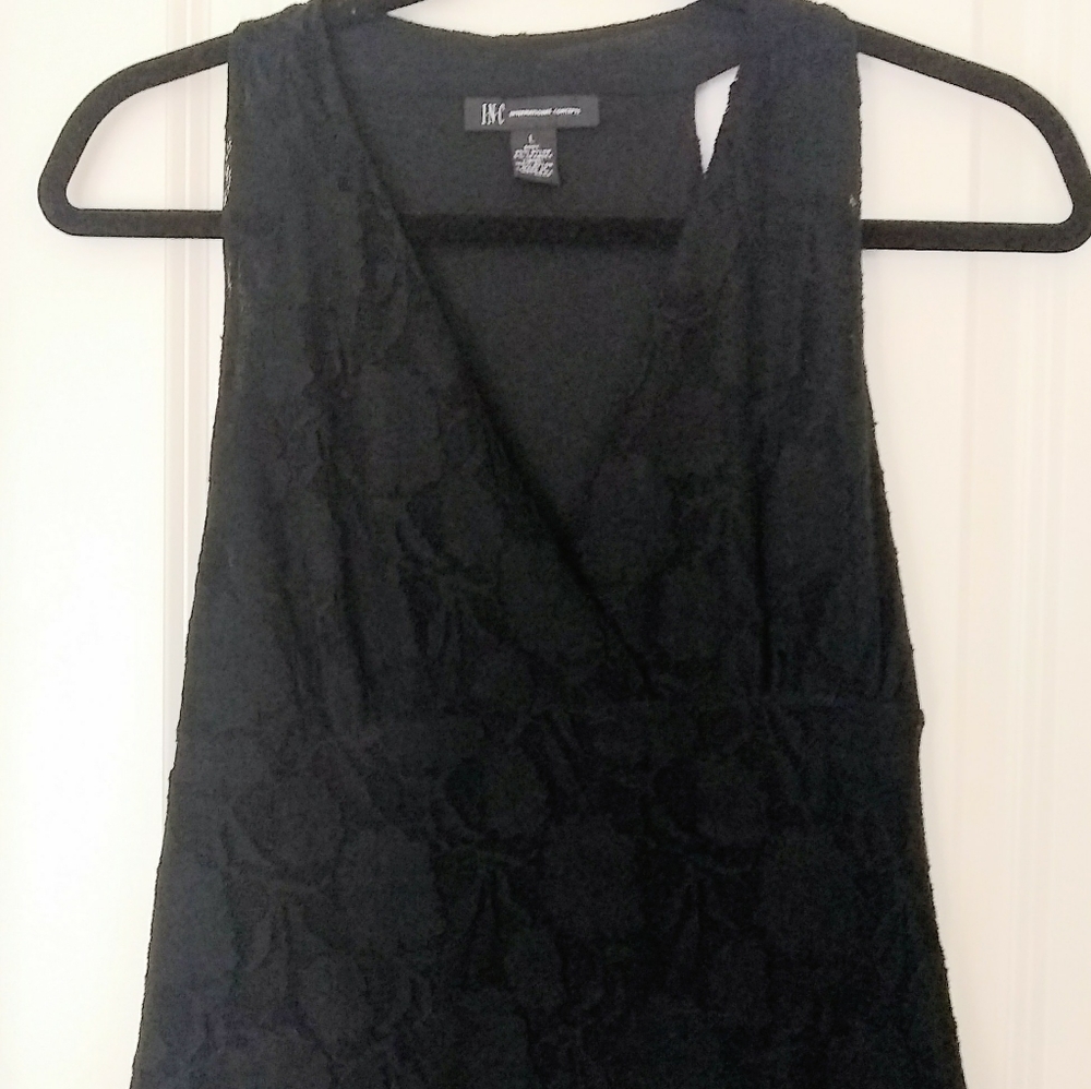 INC Lacy Stretch Racer Back Top